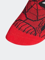 adidas Red/Black Marvel Spider Man Socks 3 Pack - Image 4 of 4
