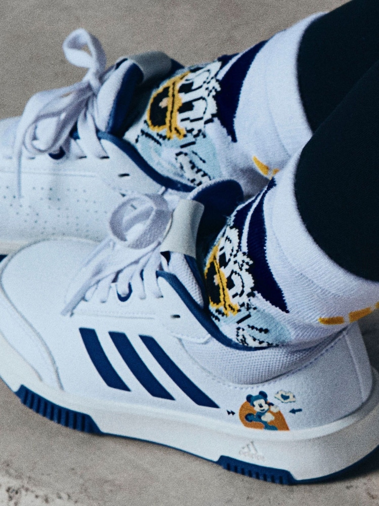 Pacote 3 de meias Adidas Little Disney Mickey Mouse para crianças - Imagem 2 de 5