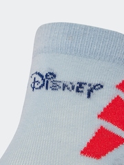 Pacote 3 de meias Adidas Little Disney Mickey Mouse para crianças - Imagem 4 de 5