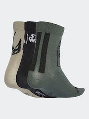 adidas Black Kids Star Wars Mandalorian Socks 3 Pack - Image 2 of 4