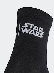adidas Black Kids Star Wars Mandalorian Socks 3 Pack - Image 4 of 4