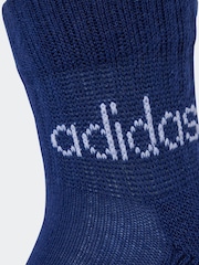 adidas Blue/Navy Linear Ankle 5 Packs Socks - Image 3 of 4