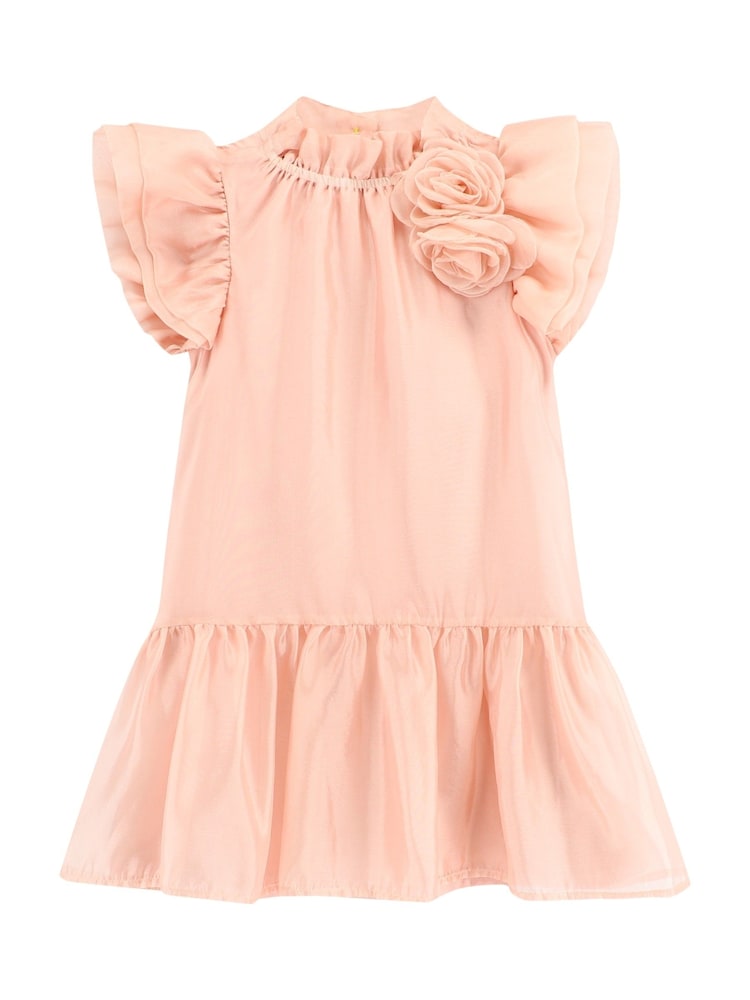 Angels Face Pink Loreen Flowers Trim Dress - Image 2 of 3