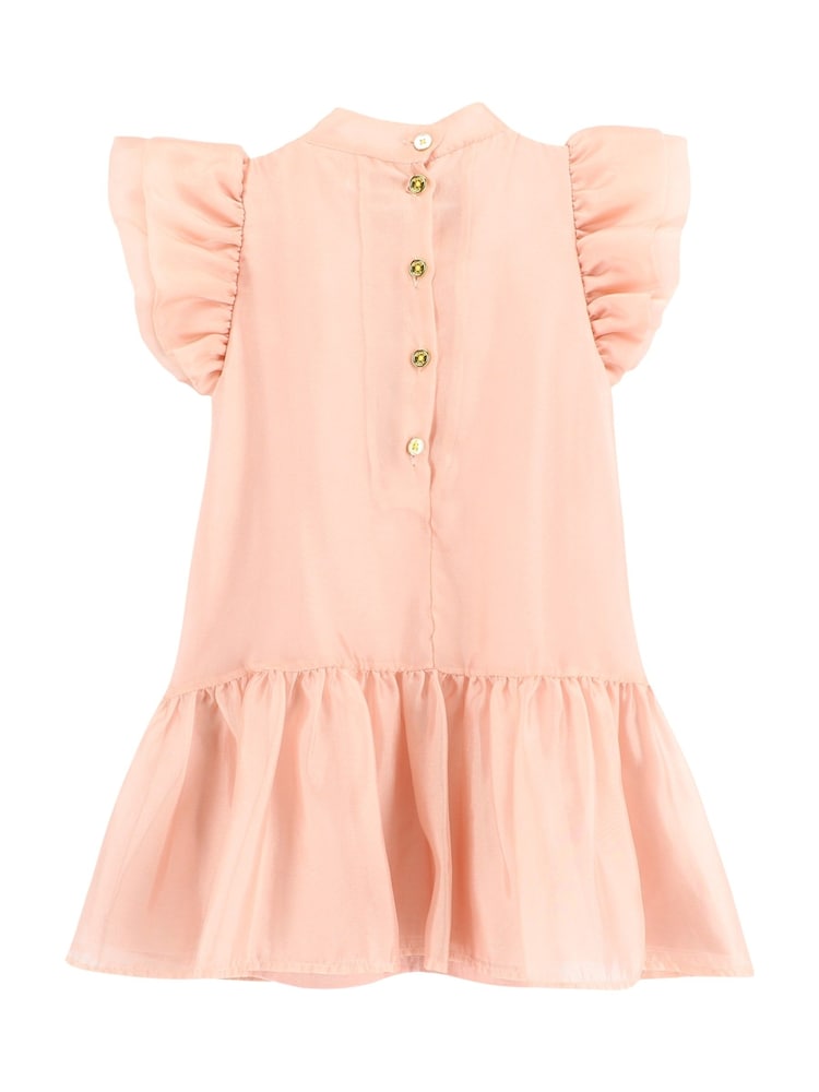 Angels Face Pink Loreen Flowers Trim Dress - Image 3 of 3