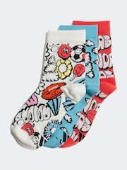 adidas Fun 3 Pack Kids Socks - Image 1 of 4