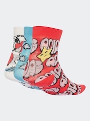 adidas Fun 3 Pack Kids Socks - Image 4 of 4