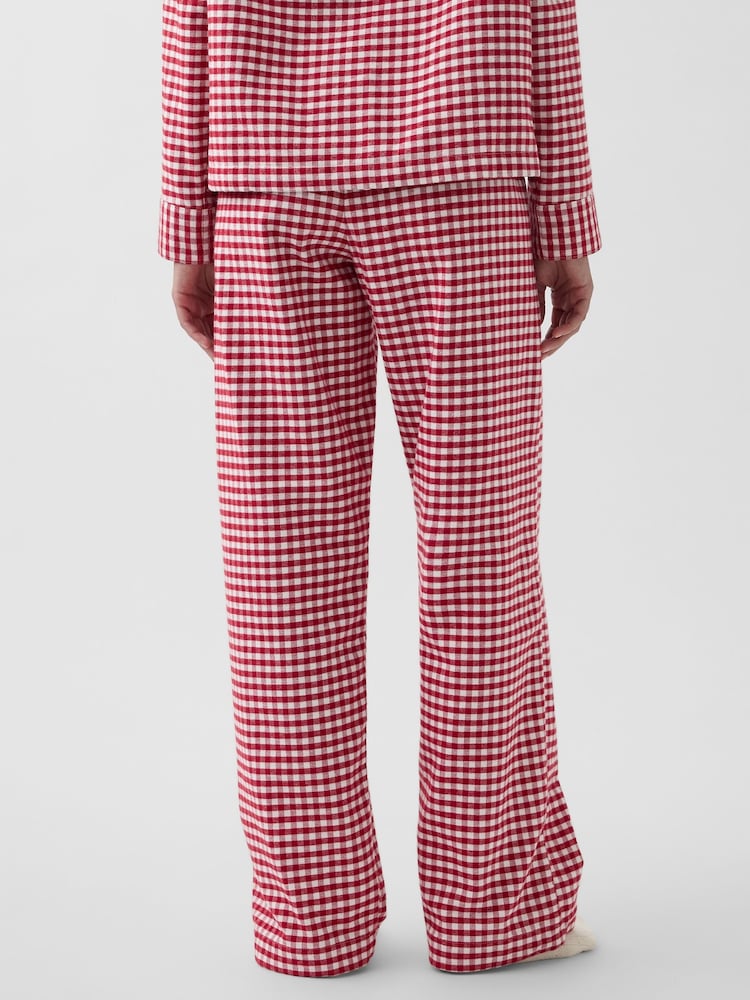 Cuadros rojos - Pantalón de pijama de franela ultrasuave de Gap - Imagen 2 de 5