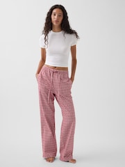 Cuadros rojos - Pantalón de pijama de franela ultrasuave de Gap - Imagen 3 de 5