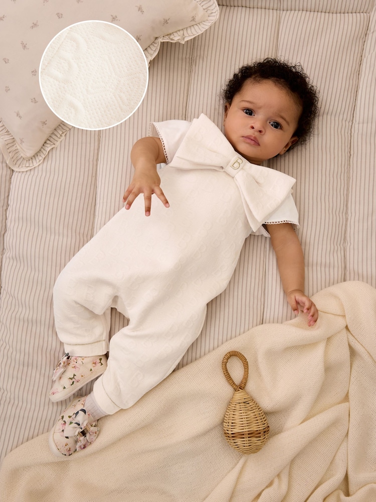 Baker by Ted Baker Bow Dungarees and T-Shirt Set - Image 1 of 12