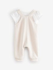 Baker by Ted Baker Bow Dungarees and T-Shirt Set - Image 8 of 12