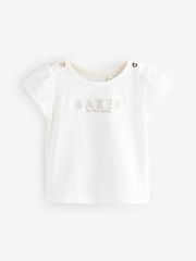 Baker by Ted Baker Bow Dungarees and T-Shirt Set - Image 9 of 12