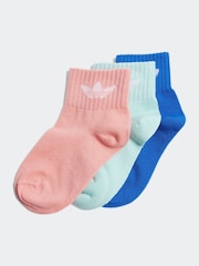 adidas Originals Multi Kids Ankle Socks 3Pack - Image 1 of 4