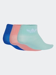 adidas Originals Multi Kids Ankle Socks 3Pack - Image 2 of 4