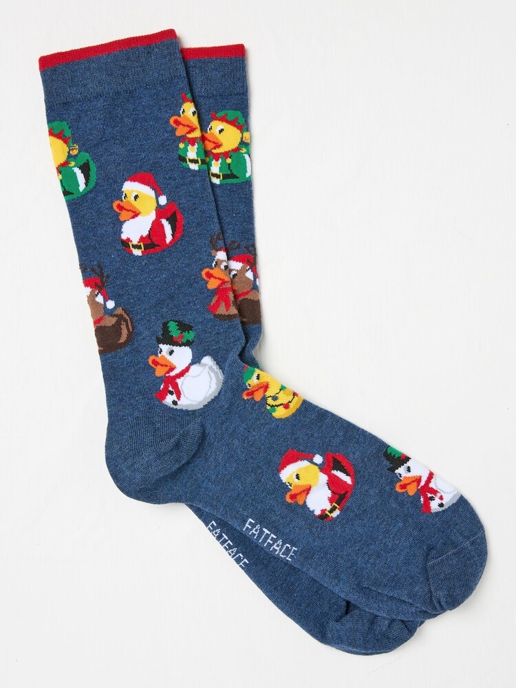 FatFace Navy Rubber Ducks Socks - Image 1 of 2