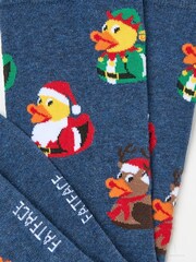 FatFace Navy Rubber Ducks Socks - Image 2 of 2