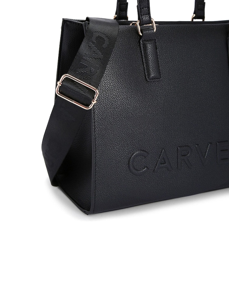 Carvela Large Frame Tote Black Bag - Image 4 of 5