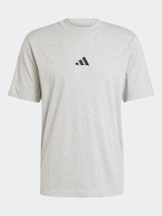 adidas Grey Essentials Small Logo Single Jersey T-Shirt - Image 5 of 5
