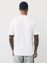 adidas White Essentials Small Logo Single 100% Cotton Jersey T-Shirt - Image 3 of 5