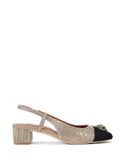Kurt Geiger London Cream Sloane Mid Slingback Shoes - Image 2 of 5