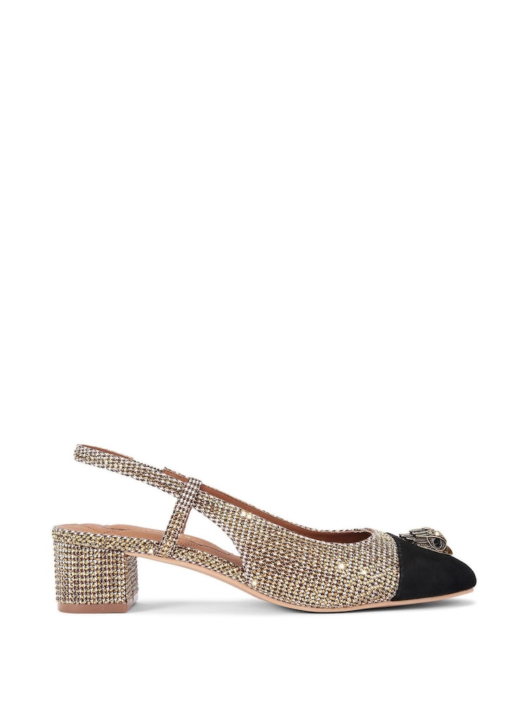 Kurt Geiger London Cream Sloane Mid Slingback Shoes - Image 2 of 5