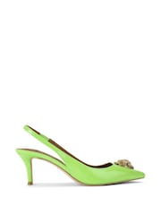 Kurt Geiger London Belgravia Eagle Sling Back Shoes - Image 1 of 5