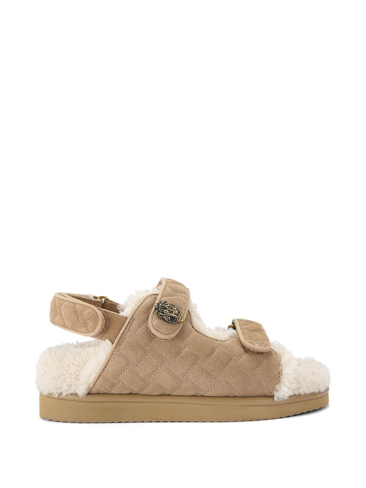 Kurt Geiger London Cream Orson Teddy Sandals - Image 2 of 5
