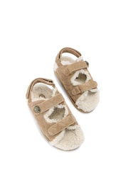 Kurt Geiger London Cream Orson Teddy Sandals - Image 3 of 5