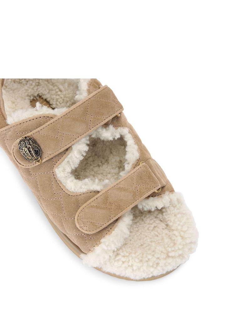 Kurt Geiger London Cream Orson Teddy Sandals - Image 5 of 5