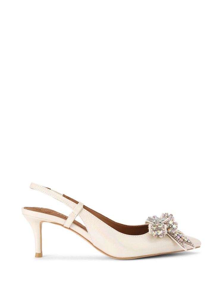 Kurt Geiger London Belgravia Bow Sling Back Shoes - Image 2 of 5 Kurt Geiger London Belgravia Bow Sling Back Shoes - Image 2 of 5