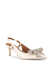 Kurt Geiger London Belgravia Bow Sling Back Shoes - Image 3 of 5