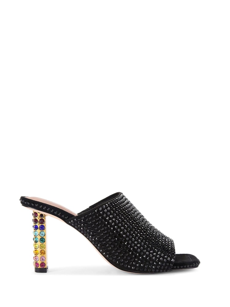 Kurt Geiger London Mayfair High Mule Black Sandals - Image 1 of 5