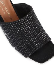 Kurt Geiger London Mayfair High Mule Black Sandals - Image 3 of 5