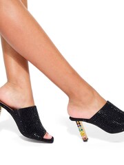 Kurt Geiger London Mayfair High Mule Black Sandals - Image 5 of 5