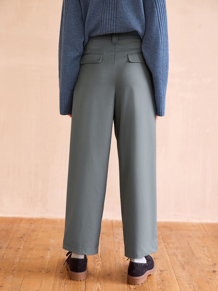 Blue Premium Wool Rich Tapered Trousers - Image 3 of 7
