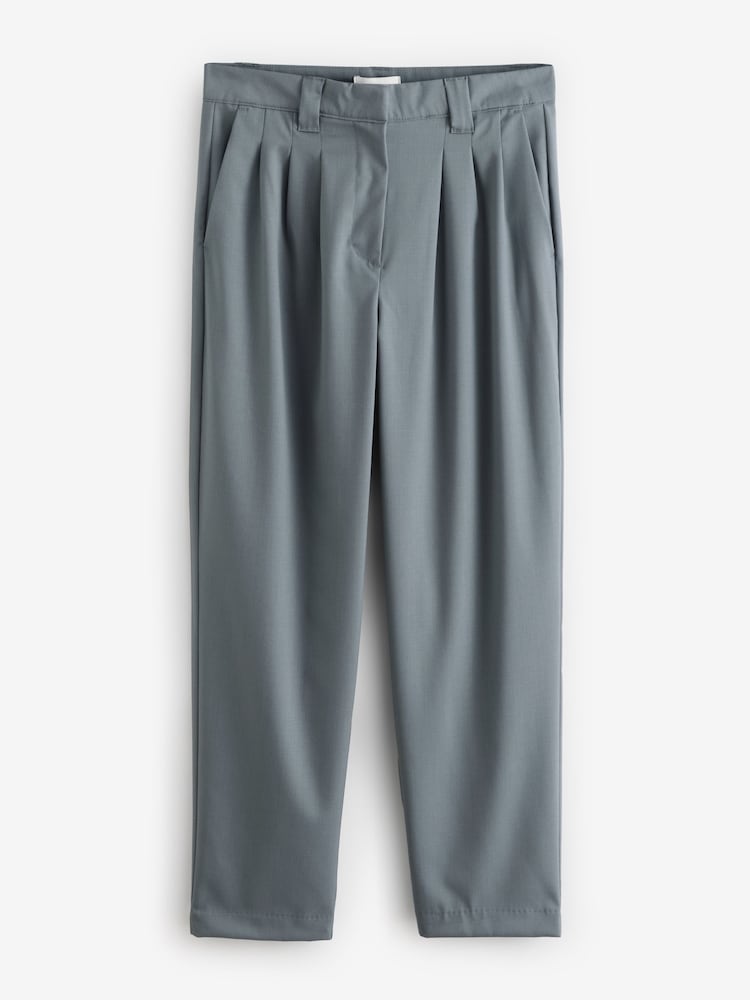 Blue Premium Wool Rich Tapered Trousers - Image 7 of 7