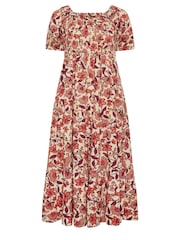 PixieGirl Petite Floral Print Tiered Midaxi Dress - Bild 5 von 5