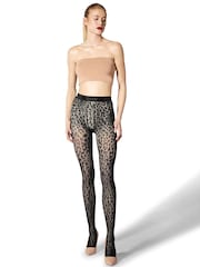 Колготки с кружевной отделкой Wolford Leo - Изображение 1 из 4
