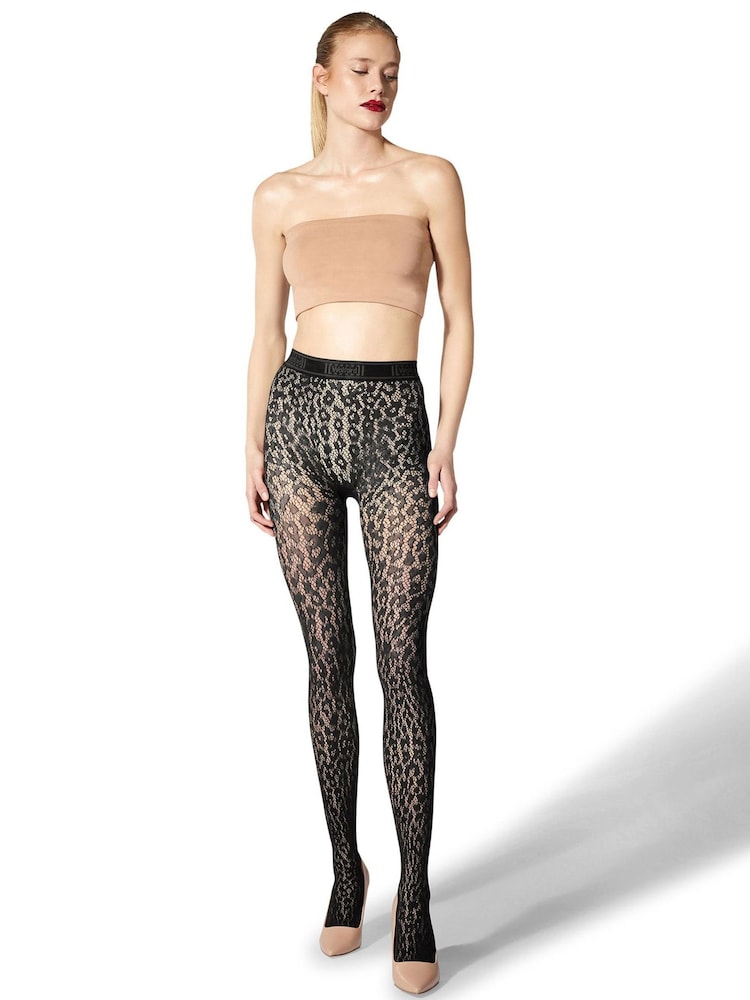 Колготки с кружевной отделкой Wolford Leo - Изображение 1 из 4