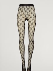 Wolford Black Rose Net Tights - Image 5 of 5