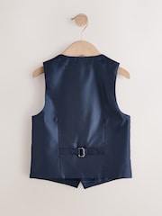 Denim Dark Blue Stand Alone Waistcoat (12mths-16yrs) - Image 2 of 5