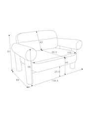 MADE.COM Off White Pax Boucle Maxton 2 Seater Sofa - Image 4 of 7
