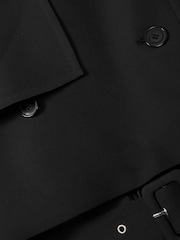 Reiss Black Emmie Hybrid Puffer Coat - Image 9 of 9