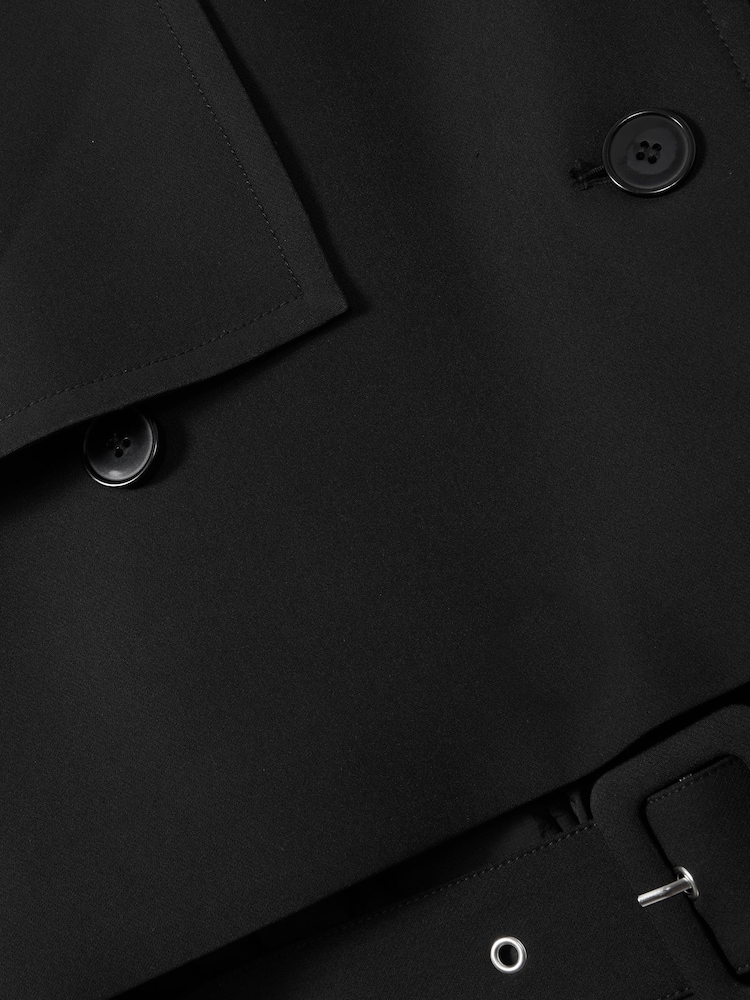 Reiss Black Emmie Hybrid Puffer Coat - Image 9 of 9