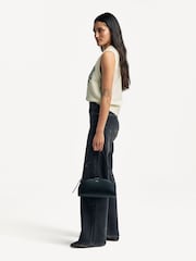 Paige Sasha Wide Leg Black Jeans - Image 3 of 6