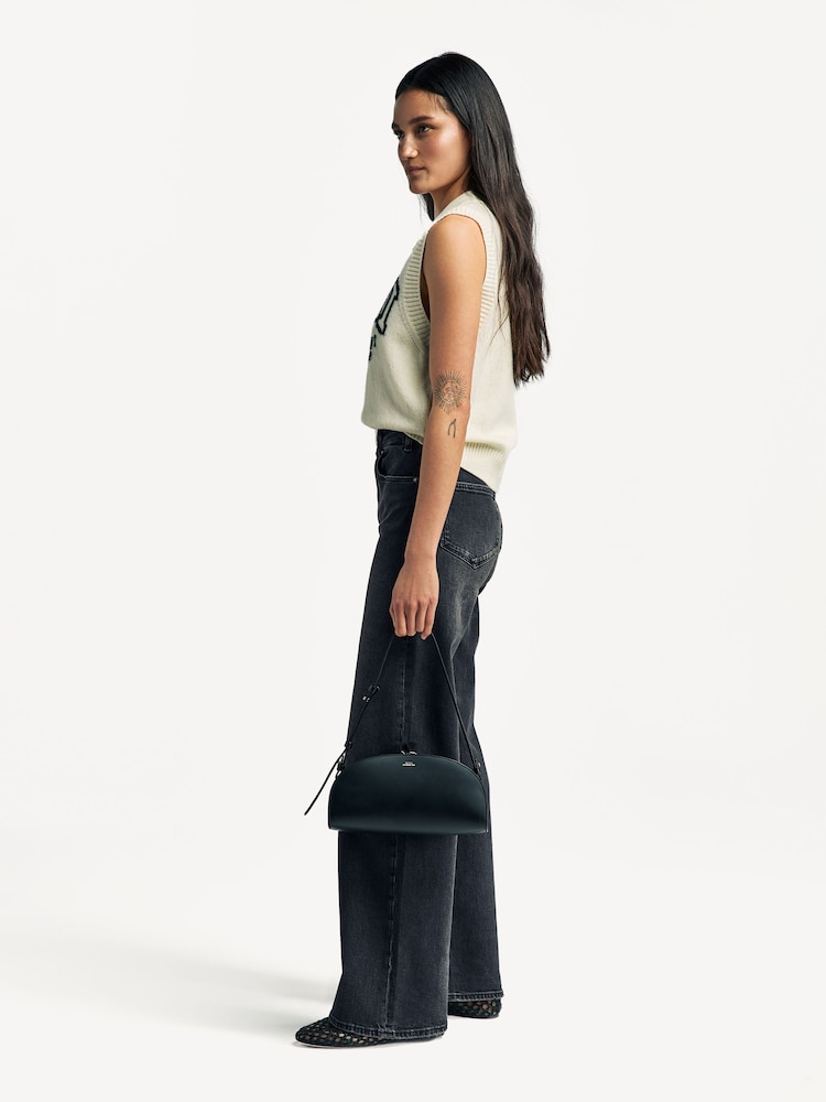 Paige Sasha Wide Leg Black Jeans - Image 3 of 6