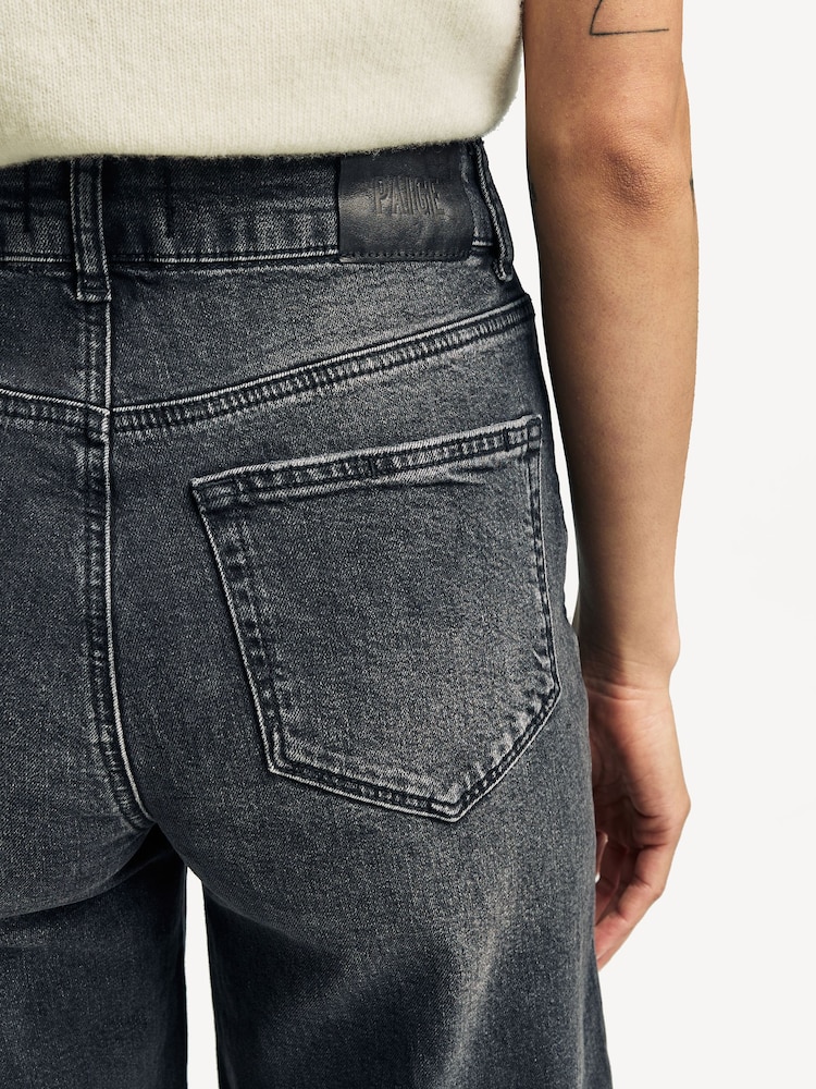 Paige Sasha Wide Leg Black Jeans - Image 5 of 6