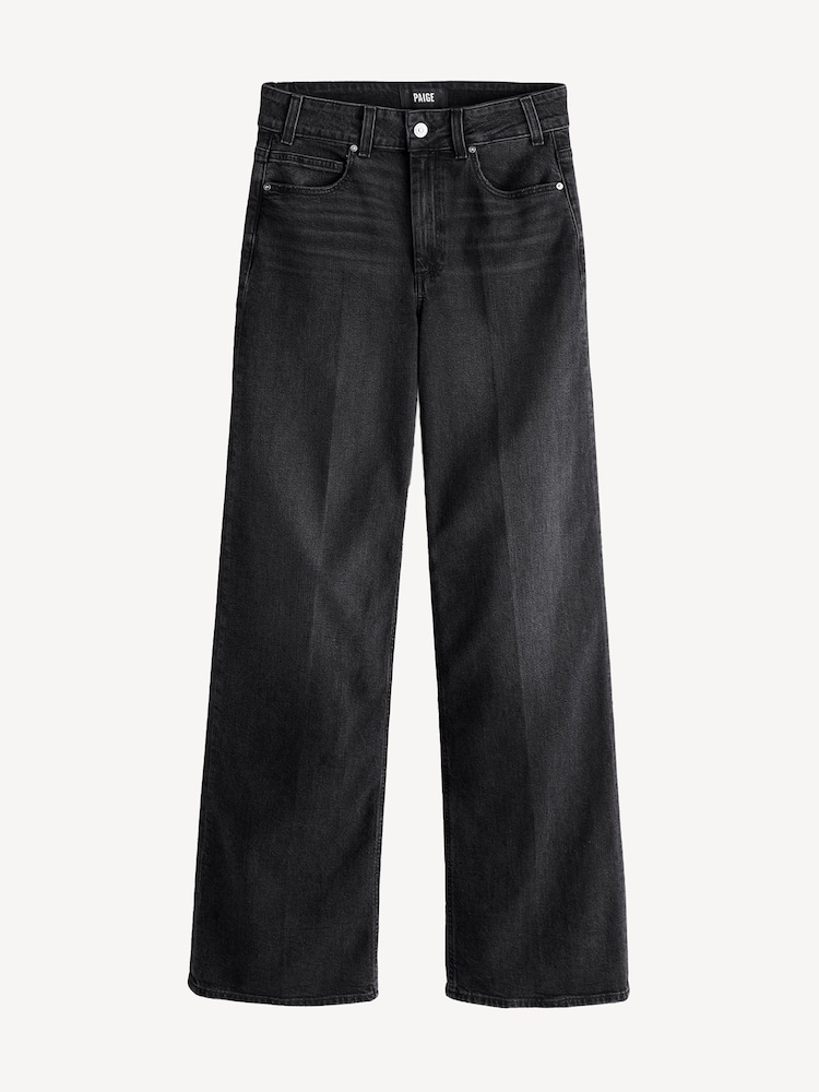 Paige Sasha Wide Leg Black Jeans - Image 6 of 6
