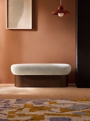 MADE.COM Off White Pax Boucle Novara Storage Ottoman Bench - Image 1 of 6