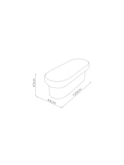 MADE.COM Off White Pax Boucle Novara Storage Ottoman Bench - Image 6 of 6