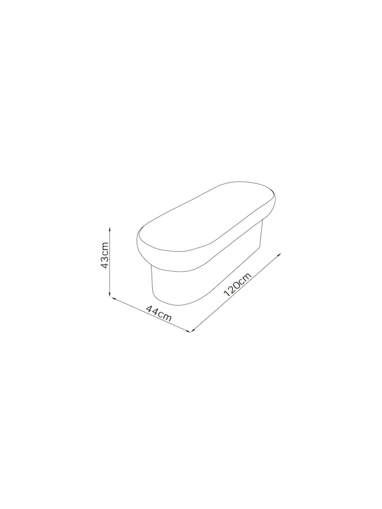 MADE.COM Off White Pax Boucle Novara Storage Ottoman Bench - Image 6 of 6